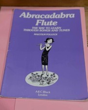 1980 Vintage Abracadabra Flute-The Way To Learn Through Songs & Tunes Music Book