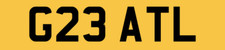 GREAT TOP L REGISTRATION PRIVATE NUMBER PLATE LES LEE BEST BOSS CAR REG G23 ATL