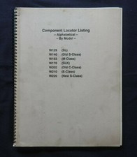 MERCEDES-BENZ W129 W140 W163 W170 W202 W210 W220 COMPONENT LOCATOR MANUAL SCARCE
