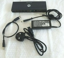 HP 3005PR USB 3.0 Universal Dual Display Dock, HDMI & DP with PSU, Win 10 / 11