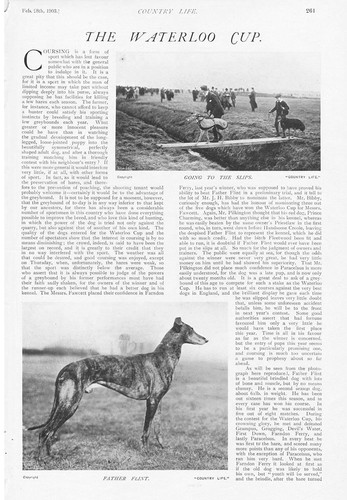 Coursing the waterloo cup x - the, 2