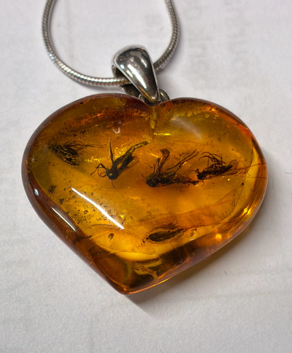 Genuine baltic amber heart - baltic,