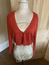 M&S BURNT ORANGE WOMENS BOLERO