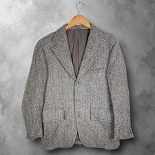 Grey Vintage Harris Tweed Wool