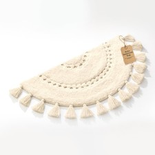 Boho Bathroom Rugs - Half
