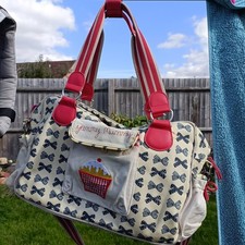 Yummy Mummy Maternity Hospital Changing Bag, Cupcake Pattern, Pink Lining (Used)