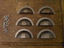 set 6 Art Deco style desk pull