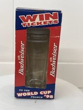 Rare New Boxed 1998 Budweiser France 98 World Cup Glass