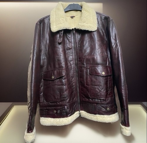 Men shearling aviator - shearling,