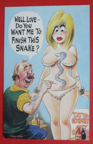 Saucy bamforth comic tattoo - saucy,