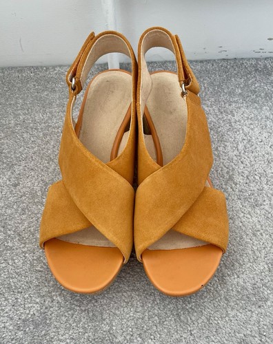 Clarks women mustard suede - women's,