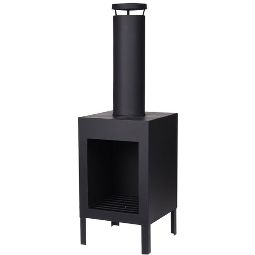 100cm matt black square - 100cm,