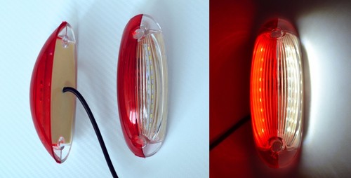 Red white side marker - red,