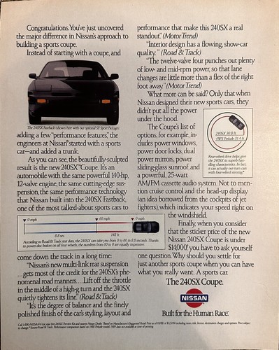 1988 nissan 240sx - car, print