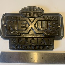 Rare Land Rover NEXUS Special Vehicle Badge plate Defender Range Rover Discovery