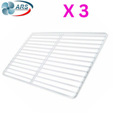 3 x FOSTER 2/1 Grid PLASTIC COATED WIRE FRIDGE FREEZER SHELF 650mmx 530mm