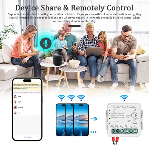 Wifi gang energy meter home - , 2