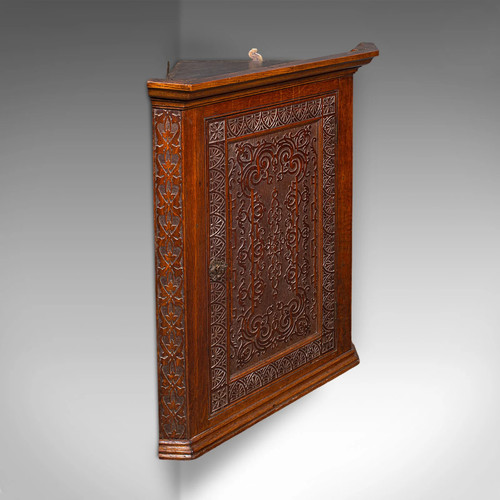 Antique corner cupboard - antique,