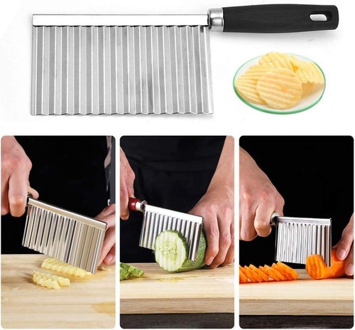 Crinkle cutter potato wavy - potato,
