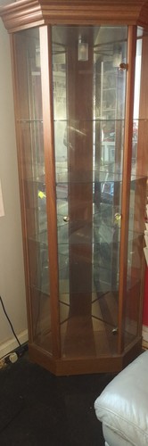 Corner display cabinet glass - corner,