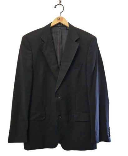 Zara men black wool blazer - black,