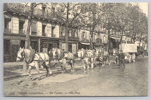 Paris street scene heavy - paris,