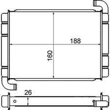 Mahle Heater for Citroen Nemo 1248cc HDi 75 1.3 Litre June 2010 to April 2017