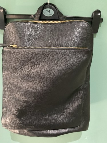 Black leather convertible