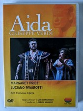 Aida: San Francisco Opera (Navarro) DVD ❤️ 2002 Sam Wanamaker Luciano Pavarotti