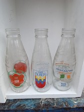 Vintage milk bottles, M BL 