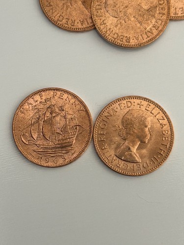 1965 half penny copper - 1965,