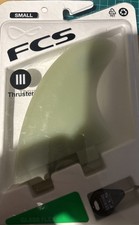 FCS M3 GLASS FLEX TRI FIN SET Thruster Kit Surf Board Size Small Surfboard New
