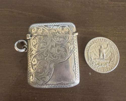 Engraved match safe vesta case - safe,