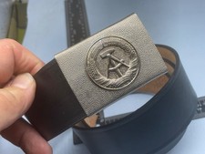 Original Post WW2 East German Army Belt and Buckle - Size 42" Waist