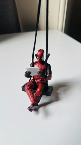Deadpool figure hanging - deadpool,