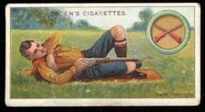 Tobacco Card, Ogdens, BOY SCOUTS, 3rd Series 1912 Blue Back, Back Position, #149