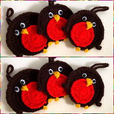 Christmas Tree Hanging Decoration Ornament Robin Bird Present Gift Set  New Cute