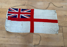 Large Vintage 1940s/50s White Ensign Flag 134cm x 66cm