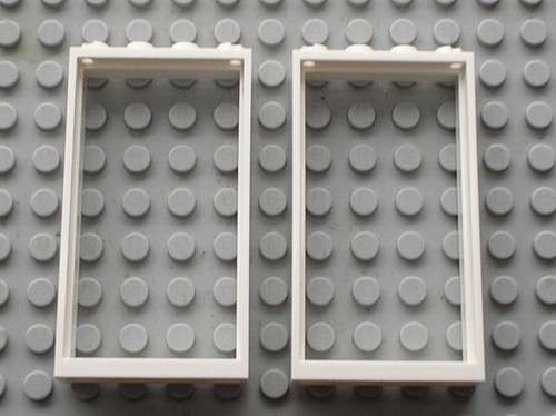 Lego white door frame - 2,