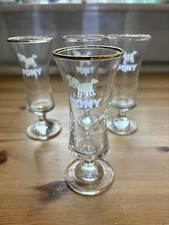 4 Vintage Pony Drinks Glasses