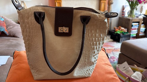 Vera pelle made italy beige - made,
