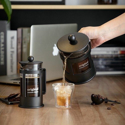 Stainless steel french press - steel,