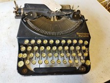 VINTAGE ANTIQUE 1920s REMMINGTON No 1 BLACK PORTABLE TYPEWRITER