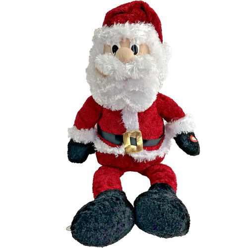 Dancing santa sings holly - dancing,