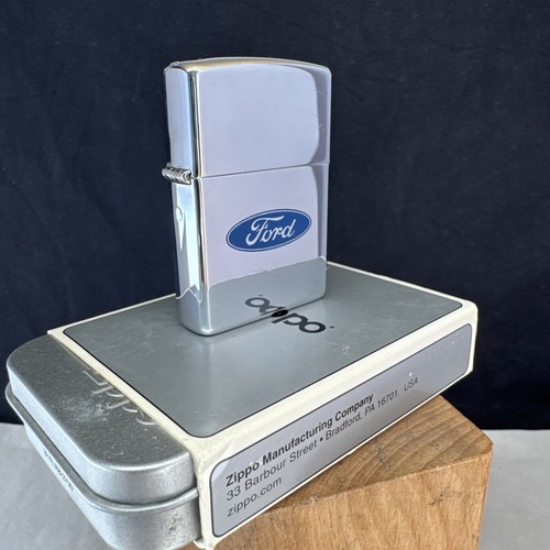 1997 zippo lighter ford blue - "ford,