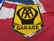 Retro AA  Motor Racing Garage Advertising Metal Enamel Sign HEAVY