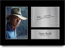 A4 Unframed Sam Neill Signed