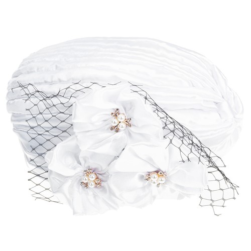 Women satin hat african head - hat,