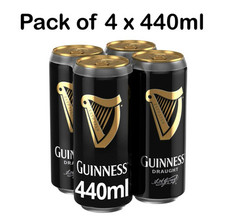 Pack Of 4 X 440ml Guinness
