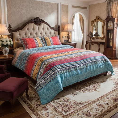 Moroccan style duvet quilt - duvet,